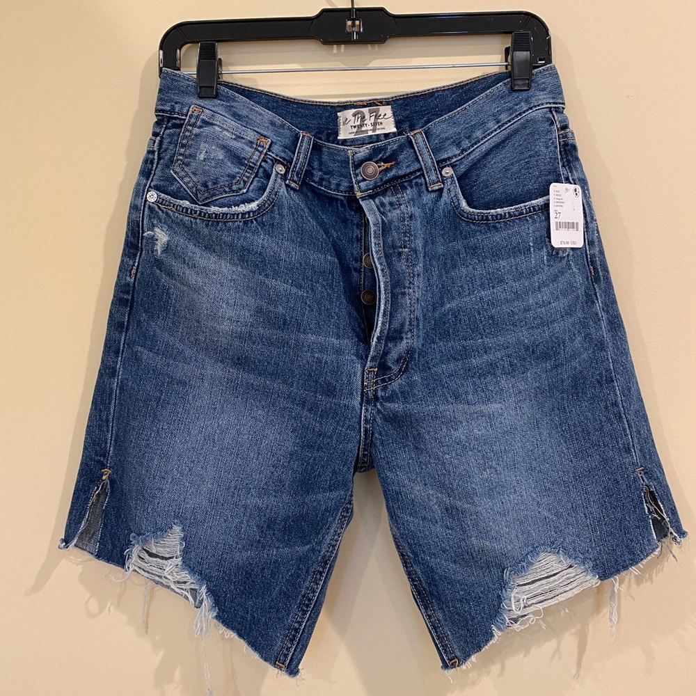 Free people distressed shorts